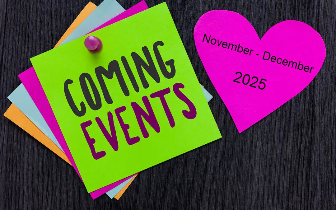 Coming online events ahead November – December 2025